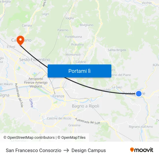 San Francesco Consorzio to Design Campus map