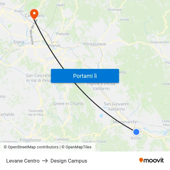 Levane Centro to Design Campus map