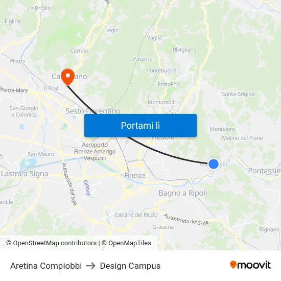 Aretina Compiobbi to Design Campus map