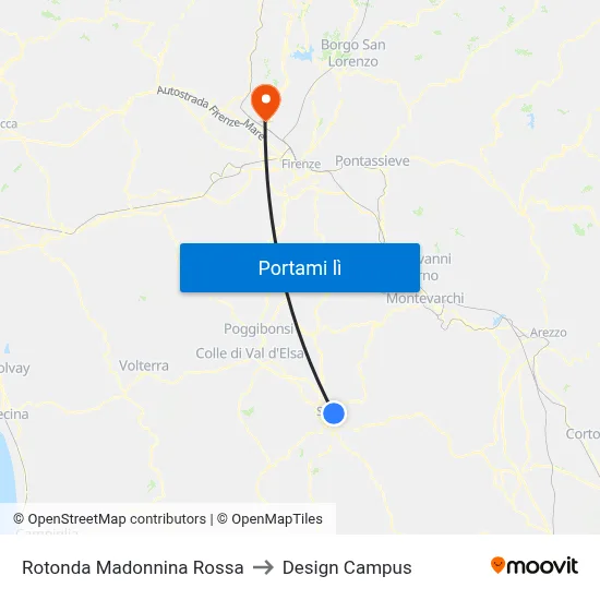 Rotonda Madonnina Rossa to Design Campus map