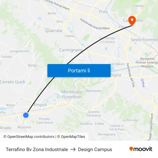 Terrafino Bv Zona Industriale to Design Campus map