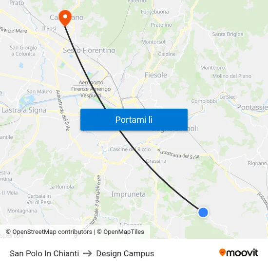 San Polo In Chianti to Design Campus map
