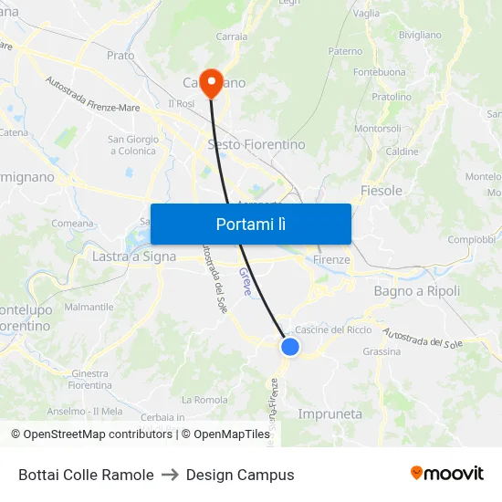 Bottai Colle Ramole to Design Campus map
