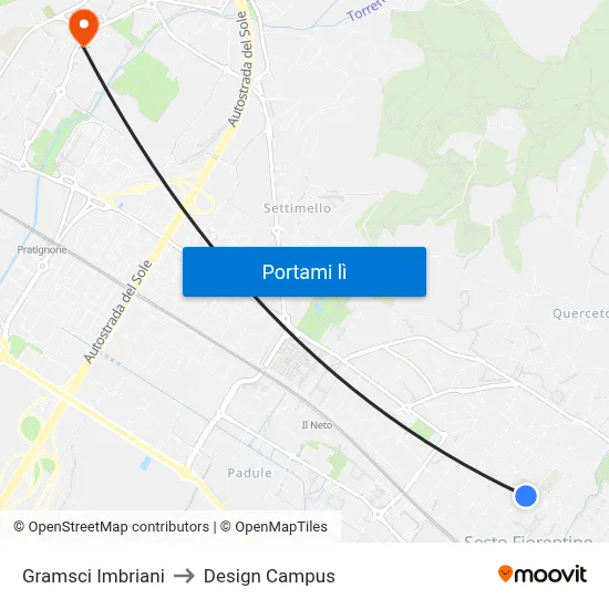 Gramsci Imbriani to Design Campus map