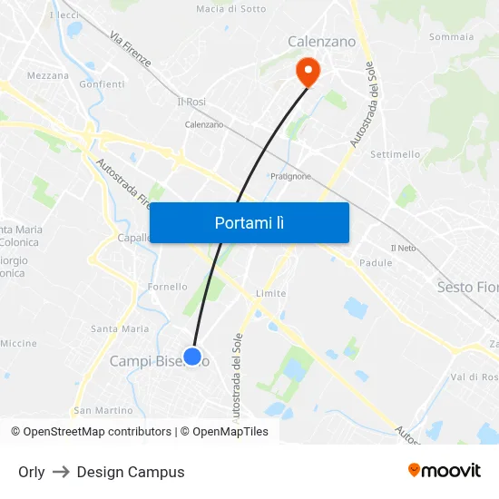 Orly to Design Campus map