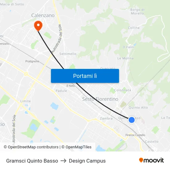 Gramsci Quinto Basso to Design Campus map