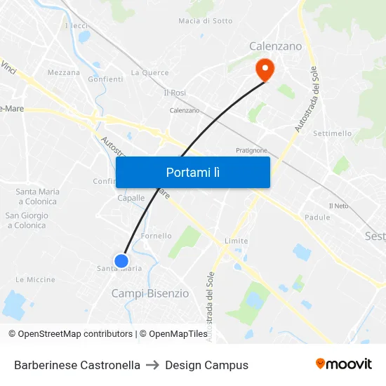 Barberinese Castronella to Design Campus map