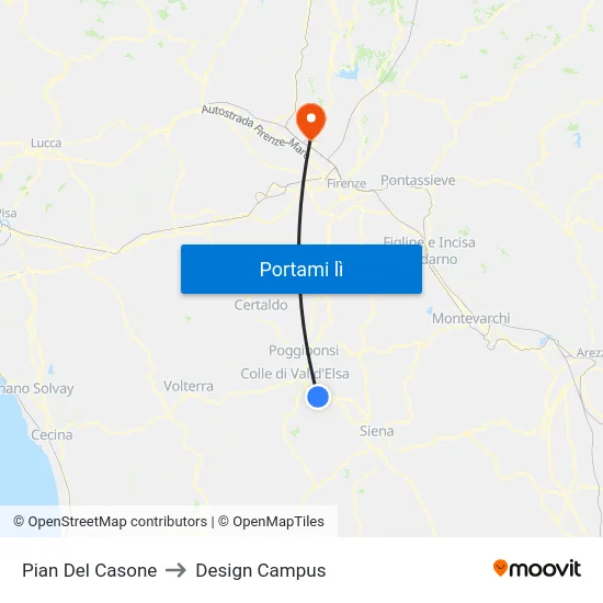 Pian Del Casone to Design Campus map