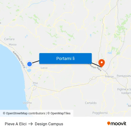 Pieve A Elici to Design Campus map