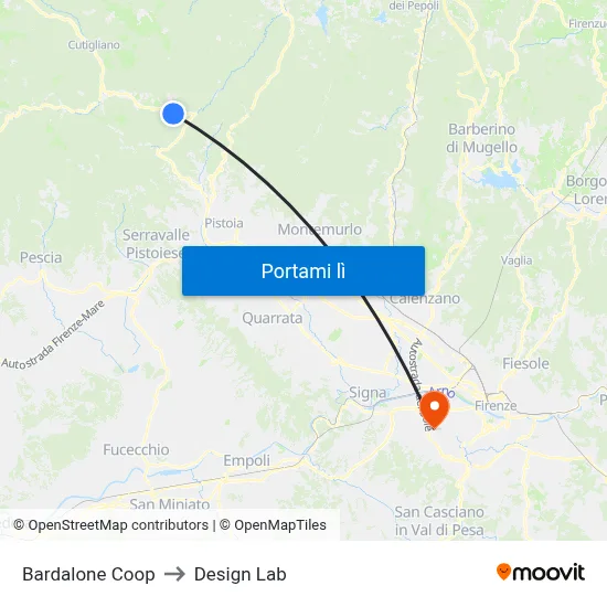 Bardalone Coop to Design Lab map
