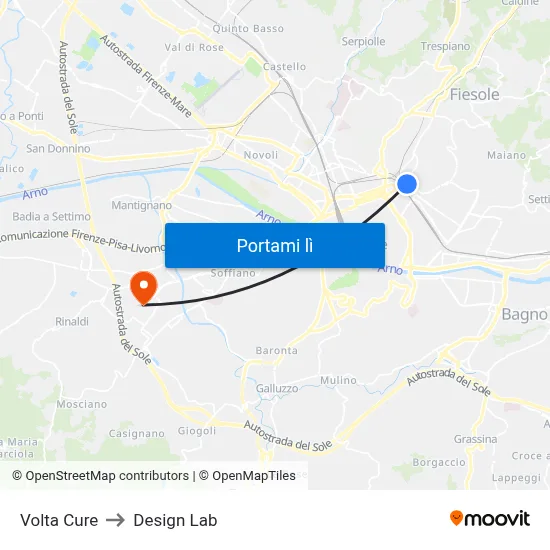 Volta Cure to Design Lab map