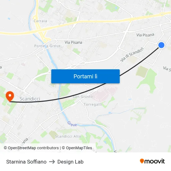 Starnina Soffiano to Design Lab map