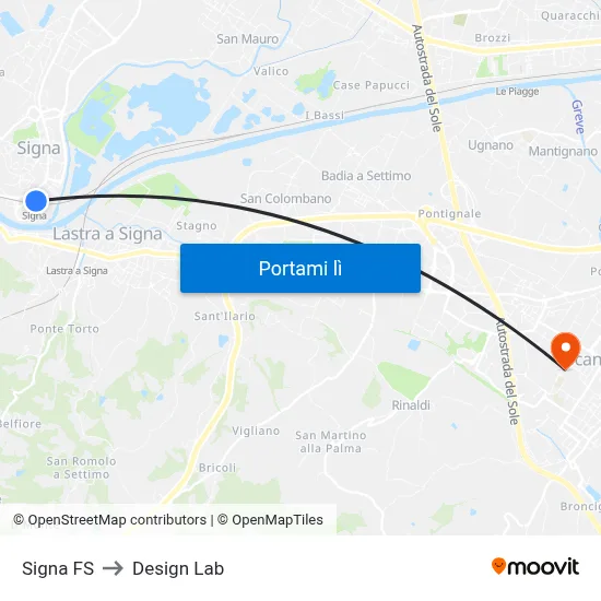 Signa FS to Design Lab map