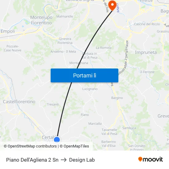 Piano Dell'Agliena 2               Sn to Design Lab map