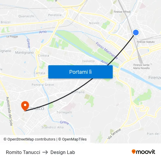 Romito Tanucci to Design Lab map