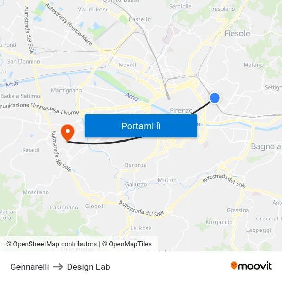 Gennarelli to Design Lab map