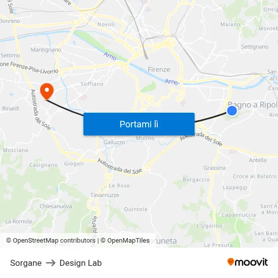 Sorgane to Design Lab map