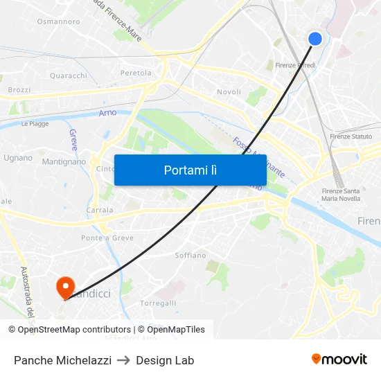 Panche Michelazzi to Design Lab map
