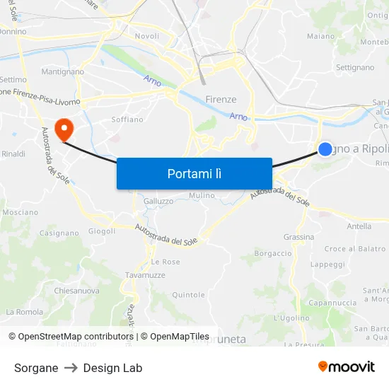 Sorgane to Design Lab map