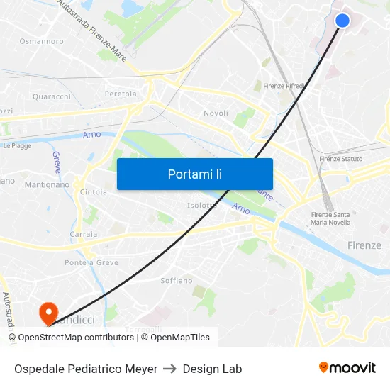 Ospedale Pediatrico Meyer to Design Lab map