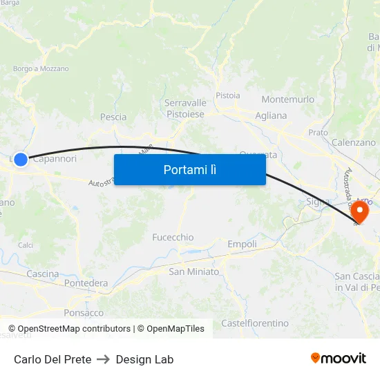Carlo Del Prete to Design Lab map