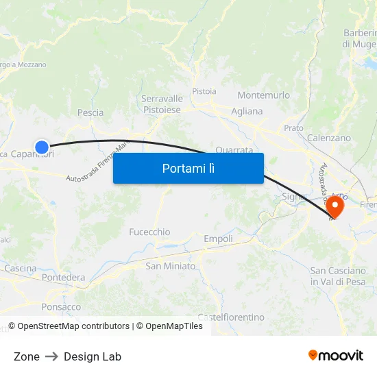 Zone to Design Lab map