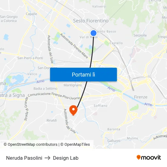 Neruda Pasolini to Design Lab map