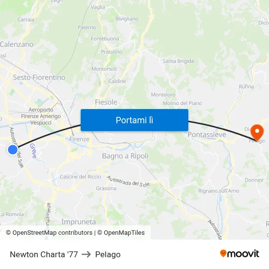 Newton Charta '77 to Pelago map