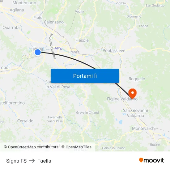 Signa FS to Faella map