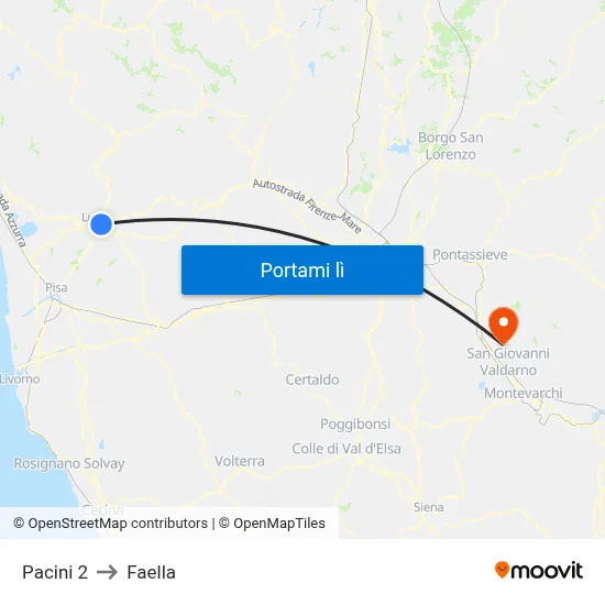 Pacini 2 to Faella map