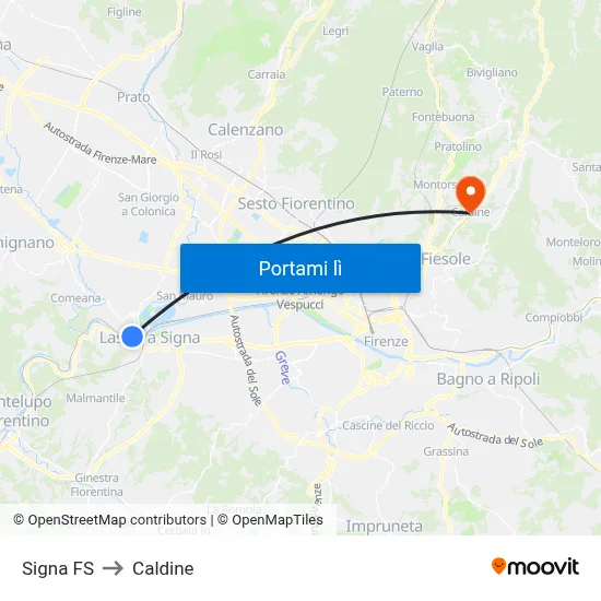 Signa FS to Caldine map