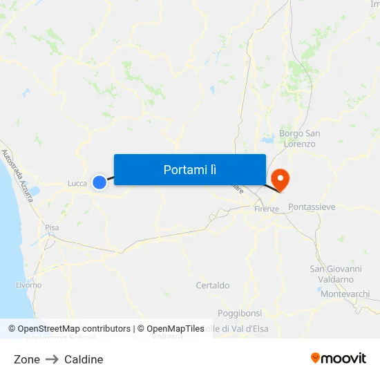 Zone to Caldine map