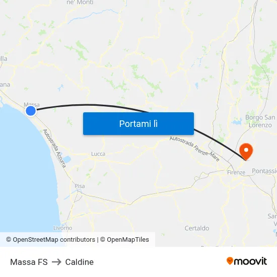 Massa FS to Caldine map