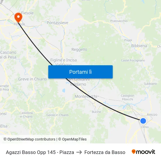 Agazzi Basso Opp 145 - Piazza to Fortezza da Basso map