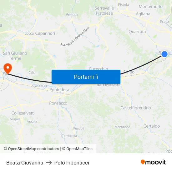 Beata Giovanna to Polo Fibonacci map