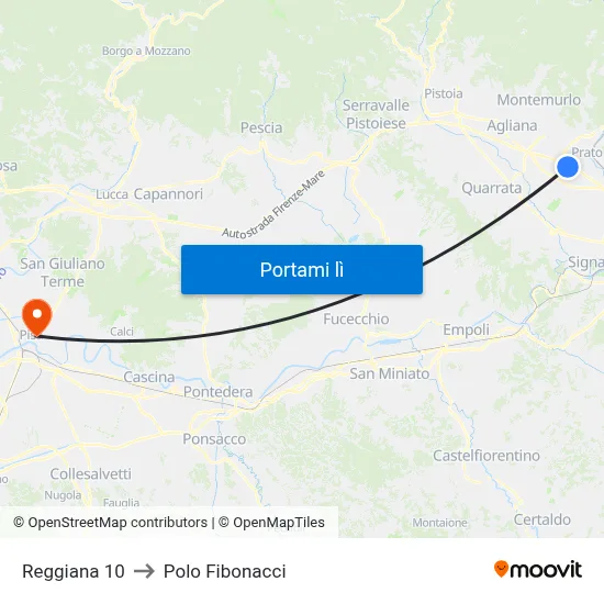 Reggiana 10 to Polo Fibonacci map