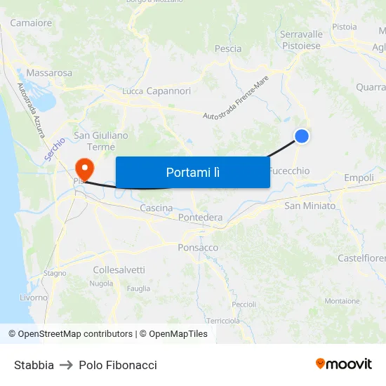 Stabbia to Polo Fibonacci map