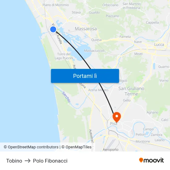 Tobino to Polo Fibonacci map