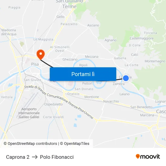 Caprona 2 to Polo Fibonacci map