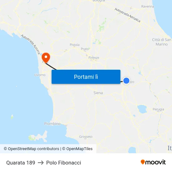 Quarata 189 to Polo Fibonacci map