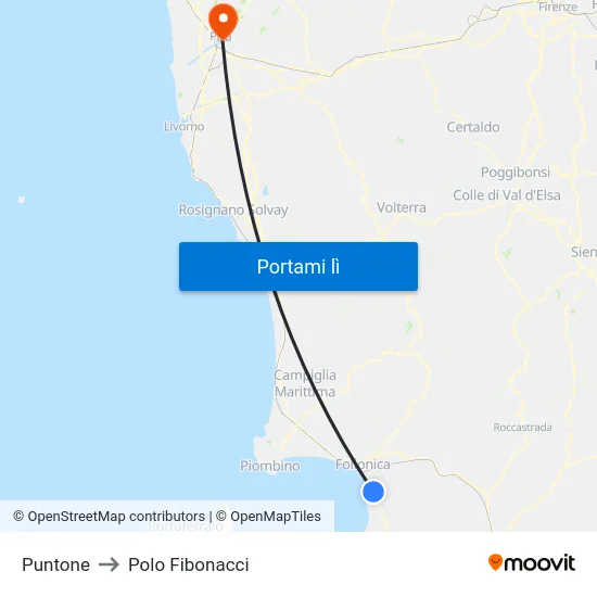 Puntone to Polo Fibonacci map