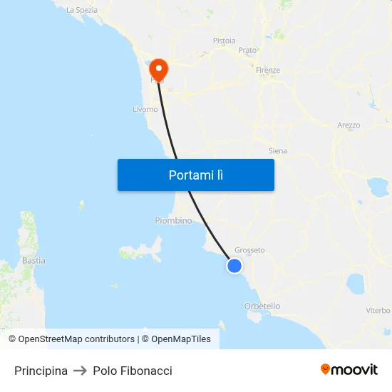 Principina to Polo Fibonacci map