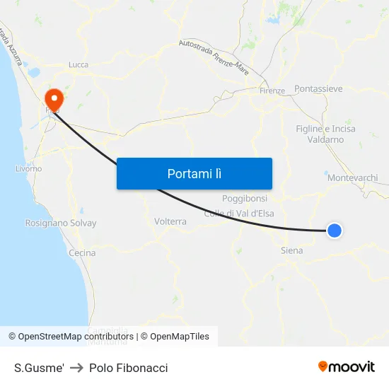 S.Gusme' to Polo Fibonacci map