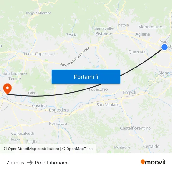 Zarini 5 to Polo Fibonacci map