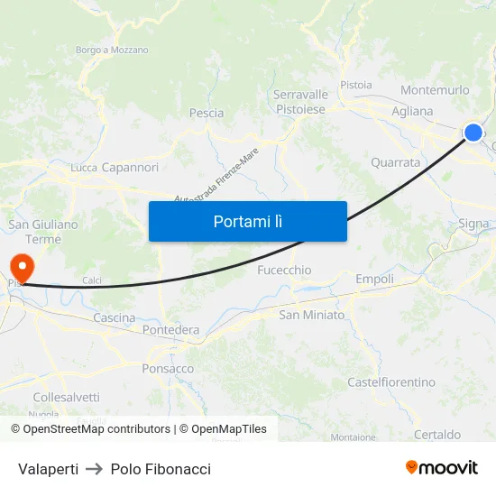Valaperti to Polo Fibonacci map