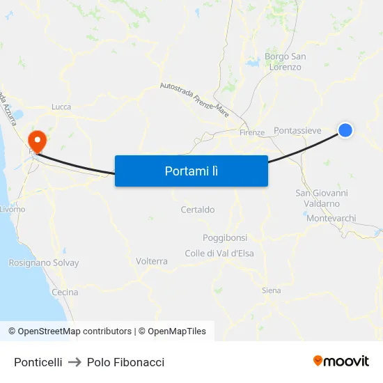 Ponticelli to Polo Fibonacci map