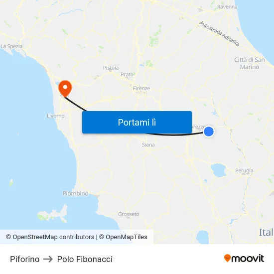 Piforino to Polo Fibonacci map