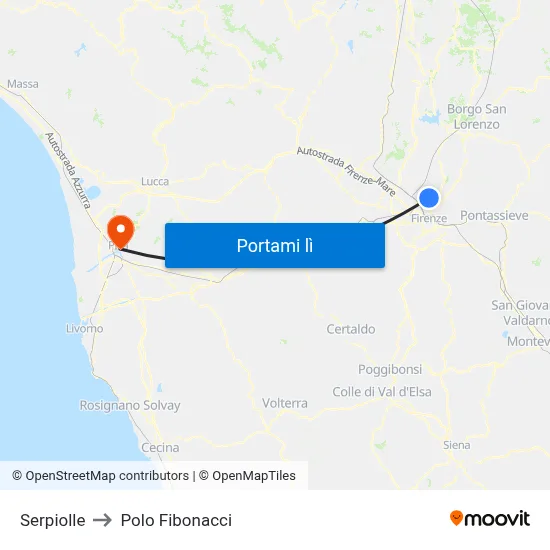 Serpiolle to Polo Fibonacci map