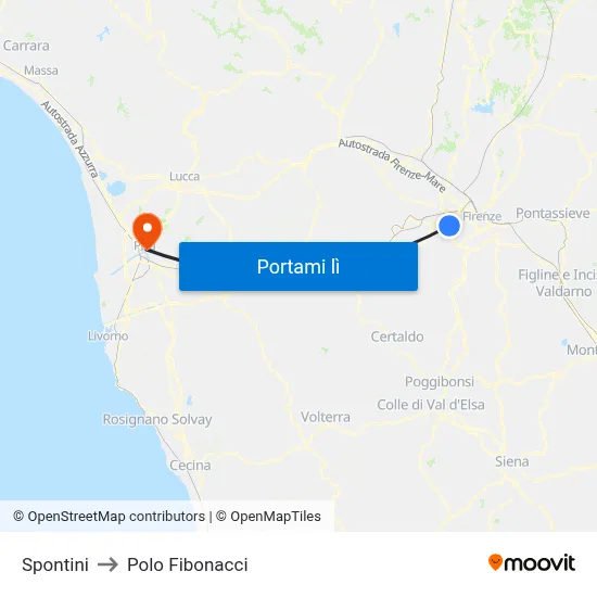 Spontini to Polo Fibonacci map