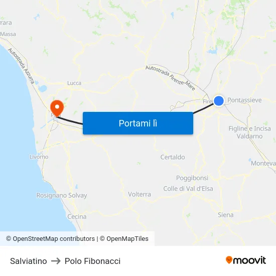 Salviatino to Polo Fibonacci map